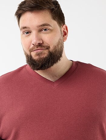 T-shirt en maille piquée manches courtes