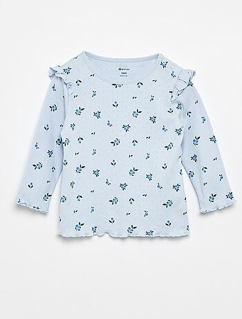 T-shirt en maille pointelle + pantalon - 2 pièces