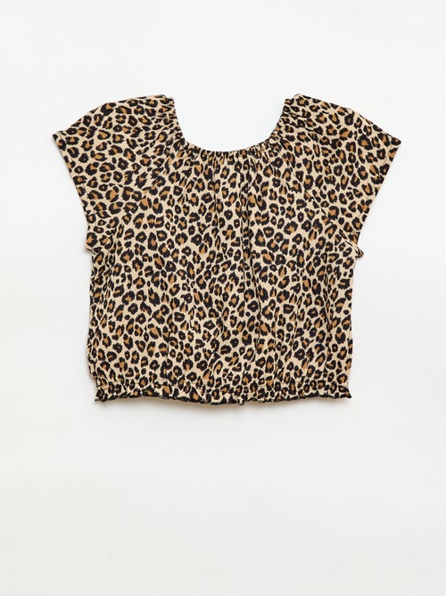 T-shirt en maille stretch - Kiabi