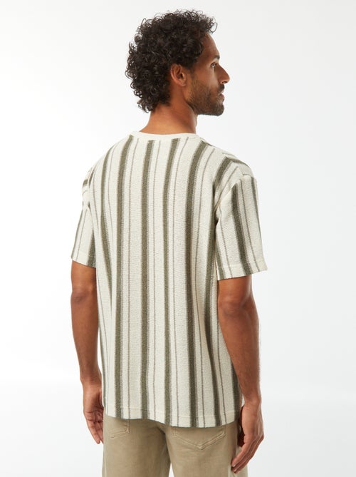 T-shirt en maille tricot à manches courtes - Kiabi