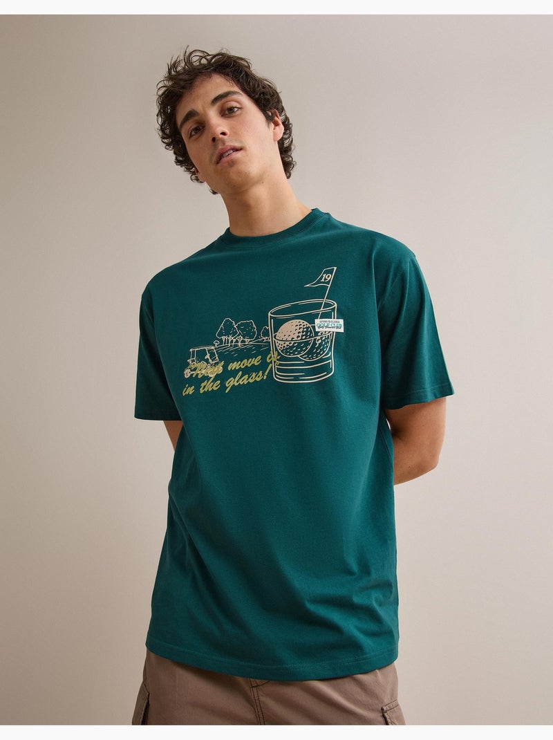 T-shirt en maillot imprimé, MO Fashion Vert - Kiabi