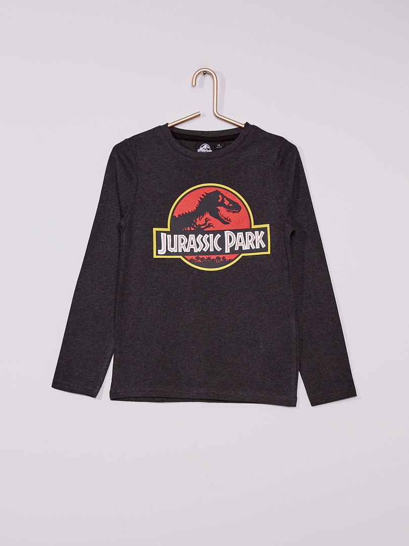 T-shirt en pur coton 'Jurassic World' GRIS - Kiabi