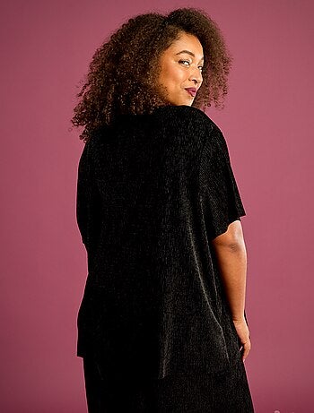 T-shirt en velours côtelé à manches courtes