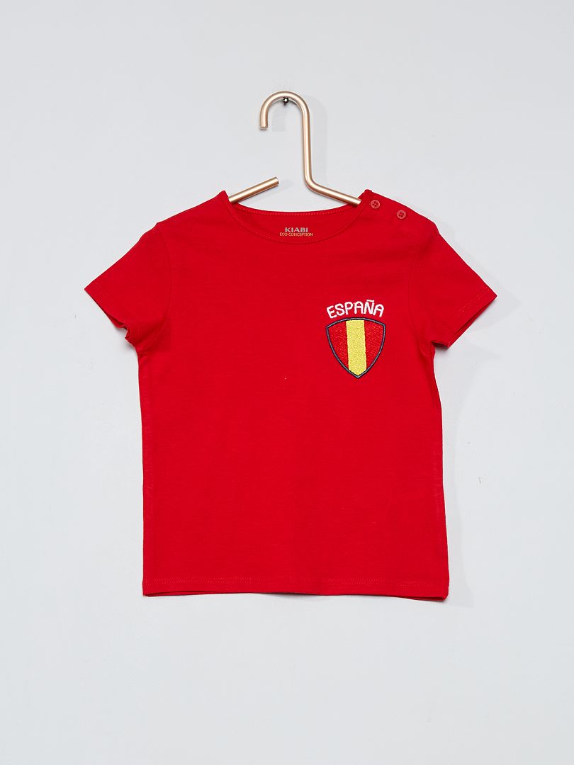 T-shirt 'Espagne' rouge - Kiabi
