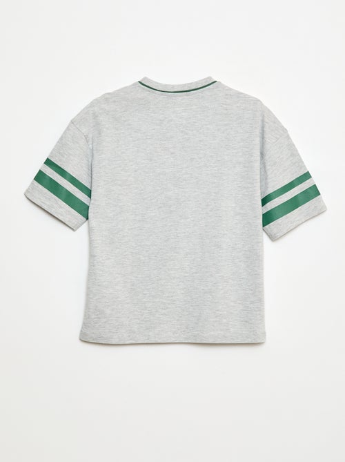 T-shirt esprit baseball - Kiabi