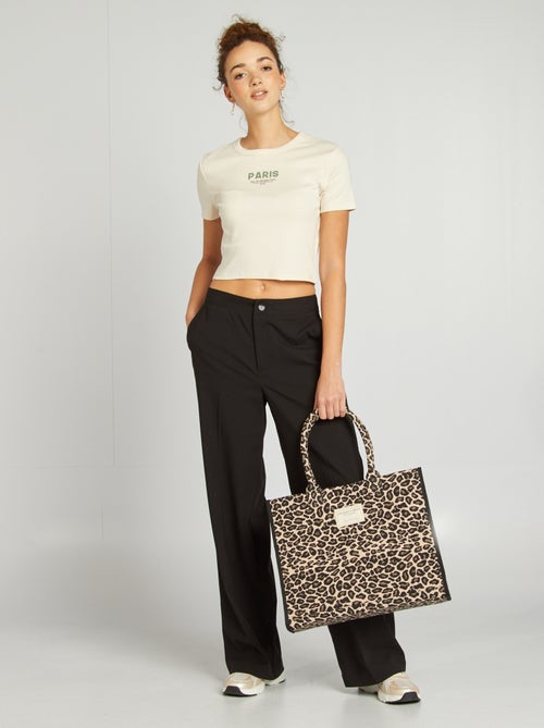 T-shirt esprit campus - Kiabi