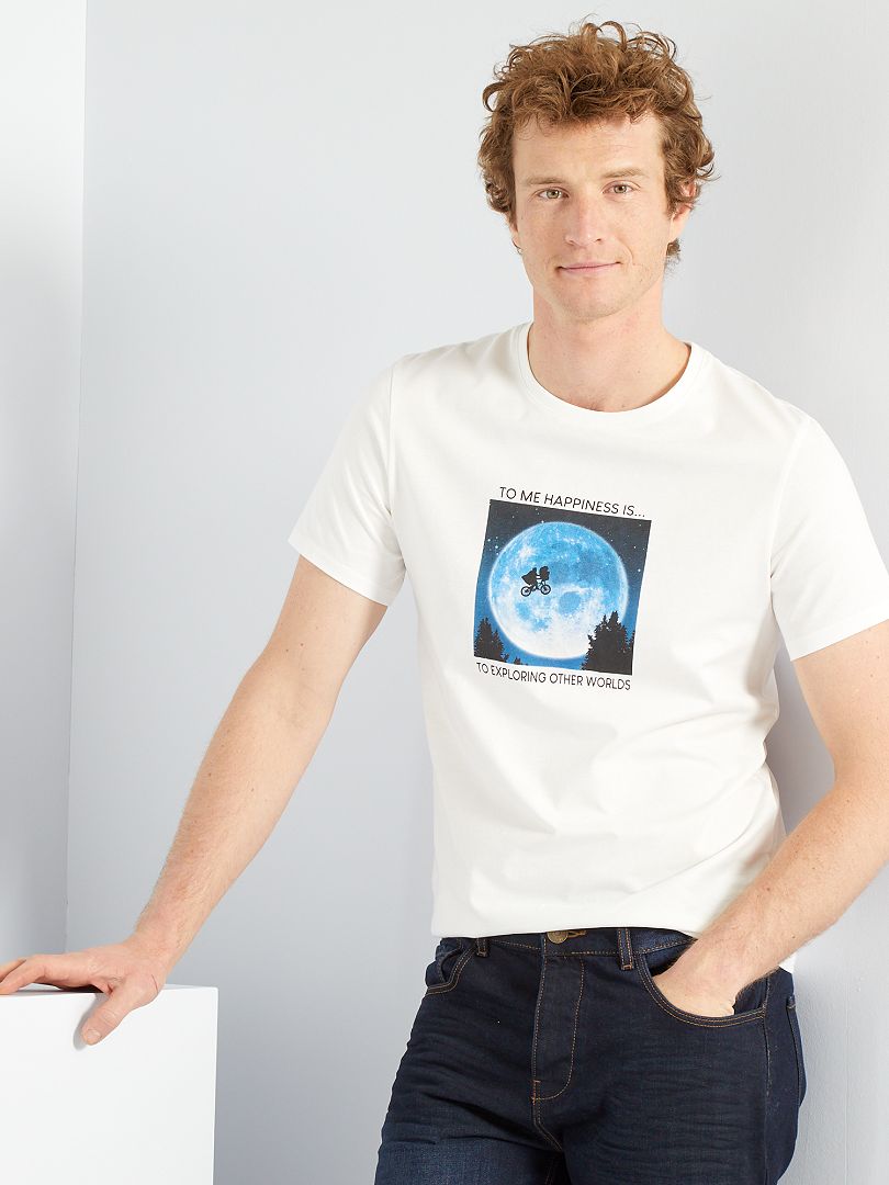 T-shirt 'E.T., l'extra-terrestre' écru - Kiabi