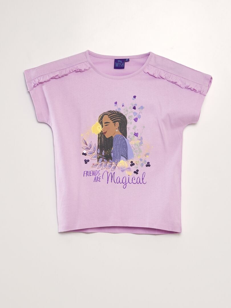 T-shirt fantaisie 'Disney' Violet - Kiabi