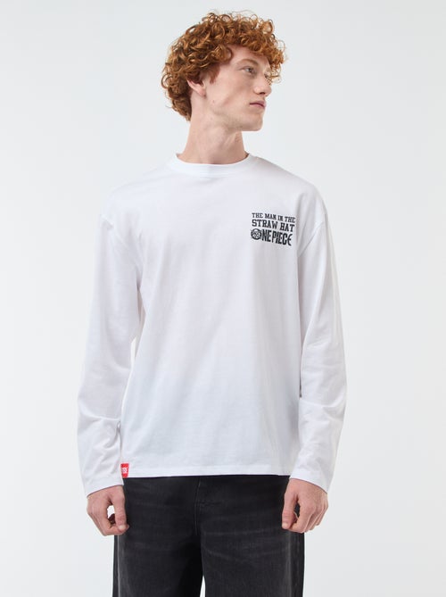 T-shirt 'fashion UK' One piece' manches courtes - Kiabi