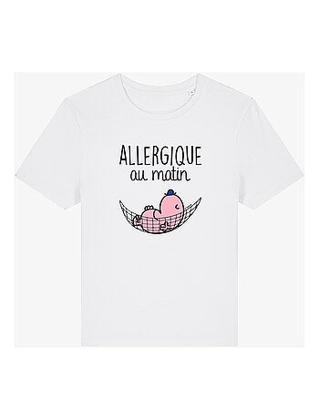 T-shirt Femme - ALLERGIQUE AU MATIN