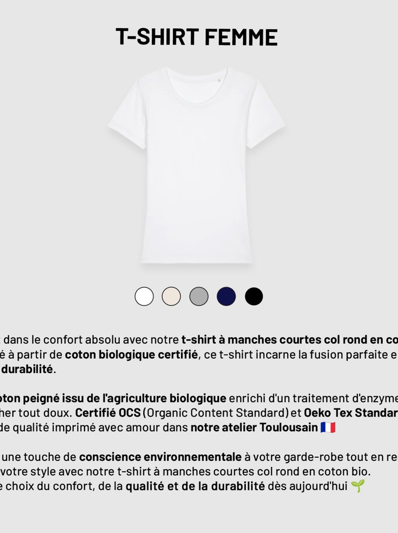T-shirt Femme - ALLERGIQUE AU MATIN Blanc - Kiabi