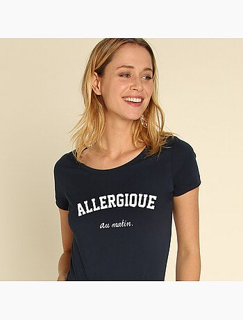 T-shirt Femme - ALLERGIQUE AU MATIN