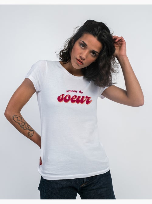 T-shirt Femme - AMOUR DE SOEUR - Kiabi