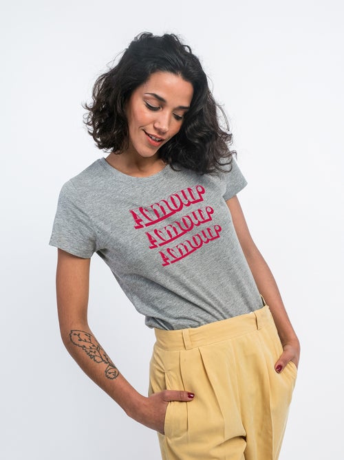 T-shirt Femme - AMOUR FACE - Kiabi