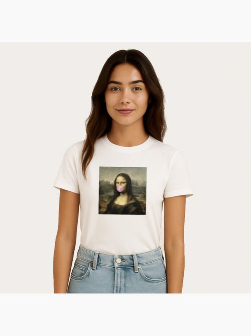 T-shirt Femme - APOH MONA LISA BUBBLE - Kiabi T-shirt Femme - APOH MONA LISA BUBBLE - Kiabi