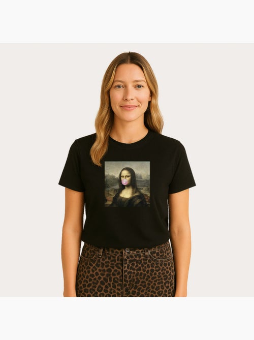 T-shirt Femme - APOH MONA LISA BUBBLE - Kiabi T-shirt Femme - APOH MONA LISA BUBBLE - Kiabi
