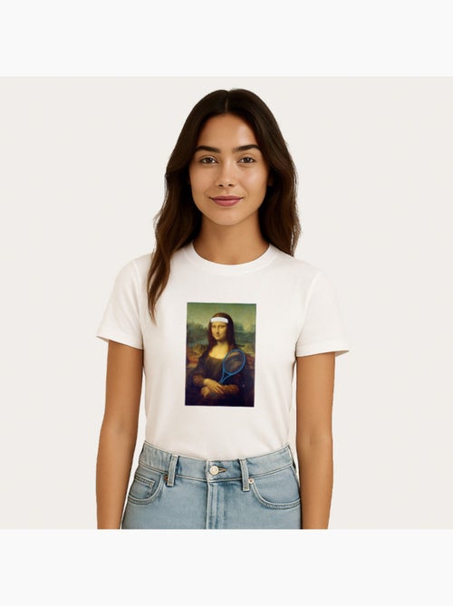 T-shirt Femme - APOH MONA LISA TENNIS - Kiabi T-shirt Femme - APOH MONA LISA TENNIS - Kiabi