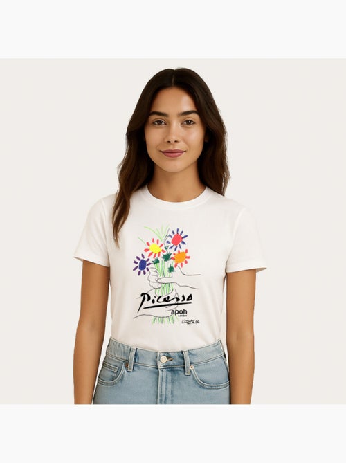 T-shirt Femme - APOH PICASSO FLOWERS - Kiabi T-shirt Femme - APOH PICASSO FLOWERS - Kiabi