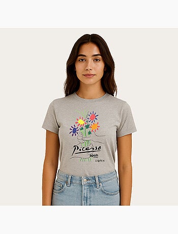 T-shirt Femme - APOH PICASSO FLOWERS
