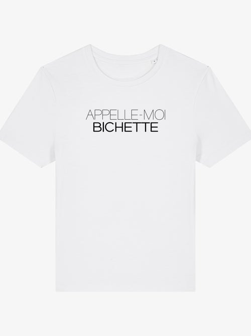 T-shirt Femme - APPELLE-MOI BICHETTE - Kiabi T-shirt Femme - APPELLE-MOI BICHETTE - Kiabi