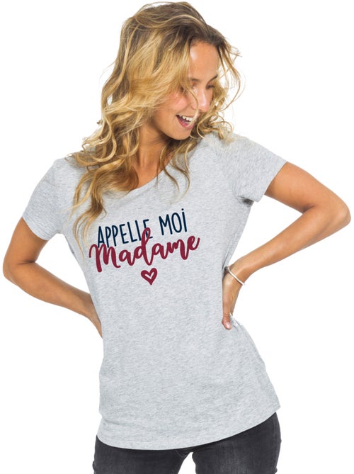 T-shirt Femme - APPELLE MOI MADAME - Kiabi T-shirt Femme - APPELLE MOI MADAME - Kiabi
