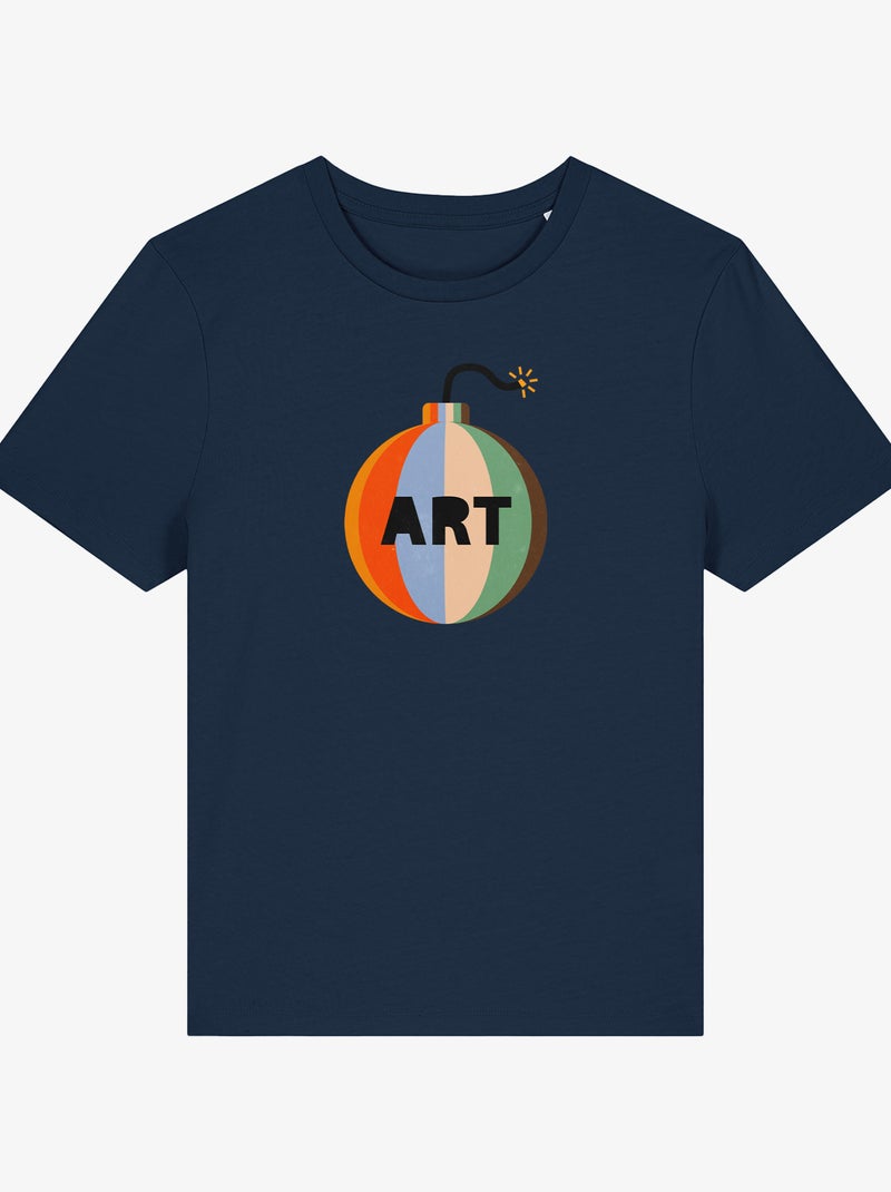 T-shirt Femme - ART BOMB Bleu marine - Kiabi
