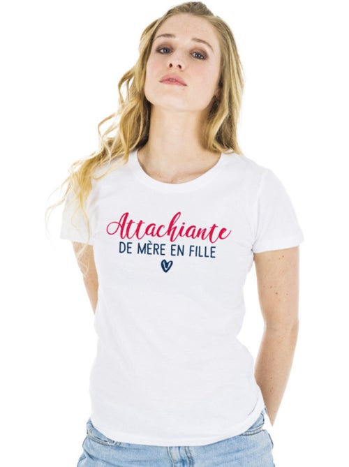 T-shirt Femme - ATTACHIANTE DE MÈRE EN FILLE - Kiabi T-shirt Femme - ATTACHIANTE DE MÈRE EN FILLE - Kiabi