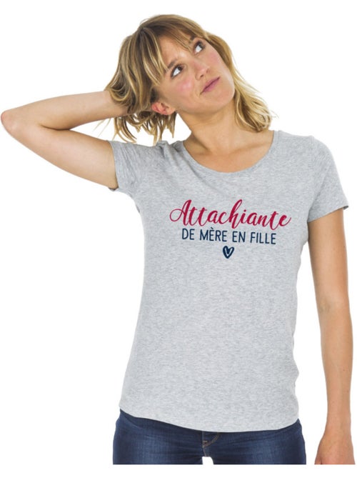 T-shirt Femme - ATTACHIANTE DE MÈRE EN FILLE - Kiabi T-shirt Femme - ATTACHIANTE DE MÈRE EN FILLE - Kiabi