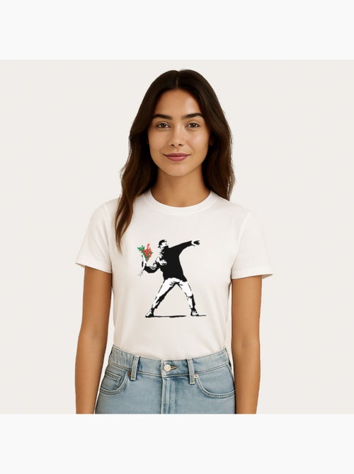 T-shirt Femme - BANKSY LOVE - Kiabi T-shirt Femme - BANKSY LOVE - Kiabi