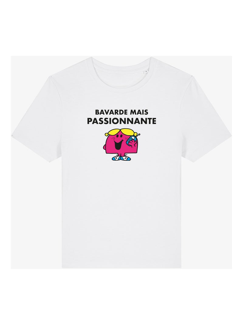T-shirt Femme - BAVARDE MAIS PASSIONNANTE Blanc - Kiabi