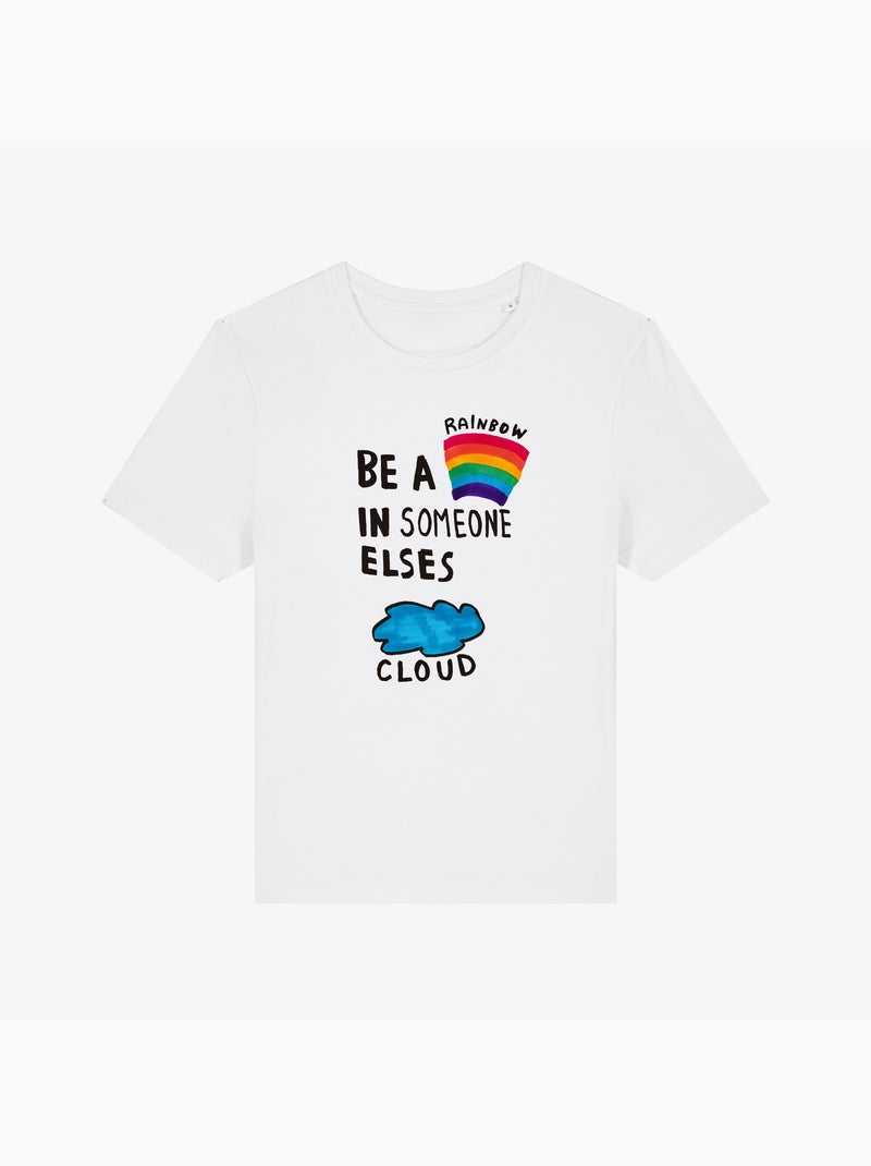 T-shirt Femme - BE A RAINBOW Blanc - Kiabi