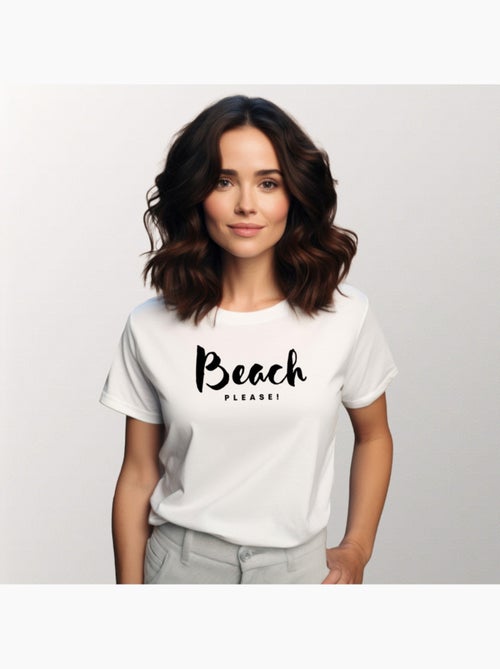 T-shirt Femme - BEACH PLEASE - Kiabi T-shirt Femme - BEACH PLEASE - Kiabi