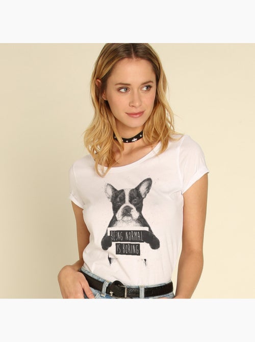 T-shirt Femme - BEING NORMAL IS BORING - Kiabi T-shirt Femme - BEING NORMAL IS BORING - Kiabi