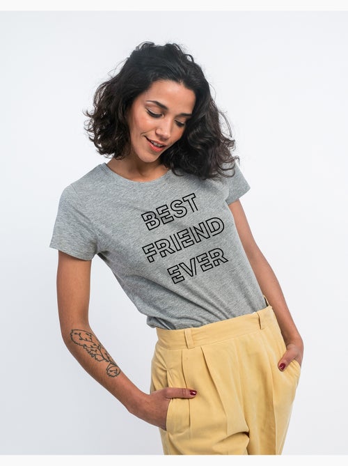 T-shirt Femme - BEST FRIEND EVER - Kiabi T-shirt Femme - BEST FRIEND EVER - Kiabi