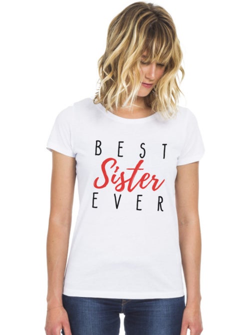 T-shirt Femme - BEST SISTER EVER - Kiabi