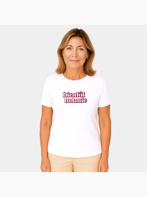T-shirt Femme - BIENTÔT MAMIE - Kiabi T-shirt Femme - BIENTÔT MAMIE - Kiabi