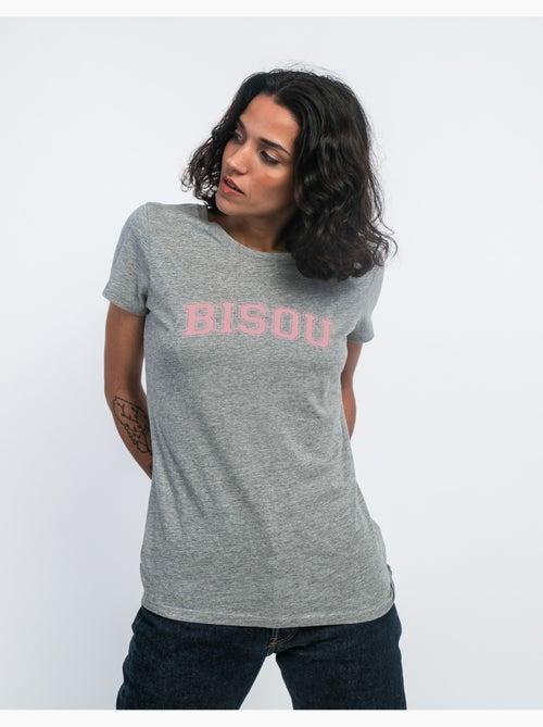 T-shirt Femme - BISOU TYPO USA - Kiabi T-shirt Femme - BISOU TYPO USA - Kiabi