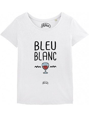 T-shirt femme - bleu blanc rouge