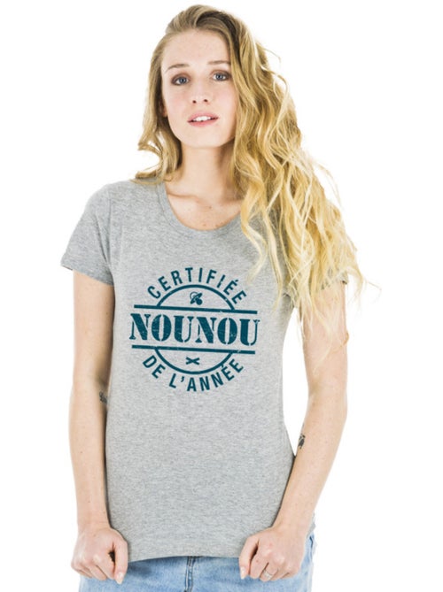T-shirt Femme - CERTIFIÉE NOUNOU DE L'ANNÉE - Kiabi T-shirt Femme - CERTIFIÉE NOUNOU DE L'ANNÉE - Kiabi