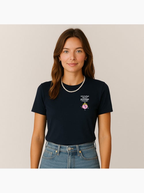 T-shirt Femme - C'EST COMPLIQUÉ D'ÊTRE UNE PRINCESSE CŒUR - Kiabi T-shirt Femme - C'EST COMPLIQUÉ D'ÊTRE UNE PRINCESSE CŒUR - Kiabi