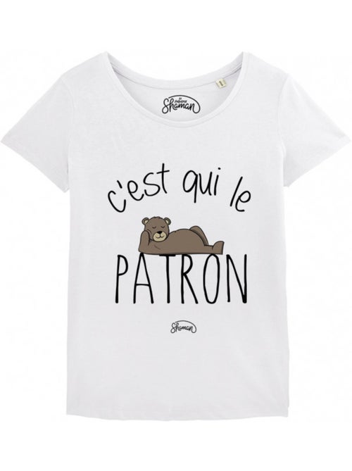 T-shirt Femme - C'EST QUI LE PATRON - Kiabi T-shirt Femme - C'EST QUI LE PATRON - Kiabi