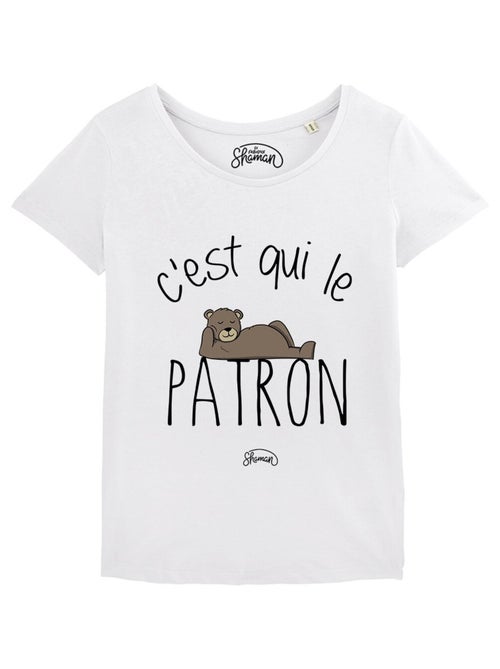 T-shirt Femme - C'EST QUI LE PATRON - Kiabi T-shirt Femme - C'EST QUI LE PATRON - Kiabi