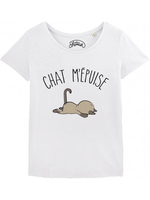 T-shirt Femme - CHAT M'EPUISE - Kiabi T-shirt Femme - CHAT M'EPUISE - Kiabi