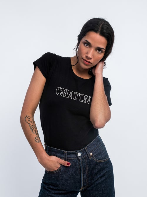 T-shirt Femme - CHATON - Kiabi