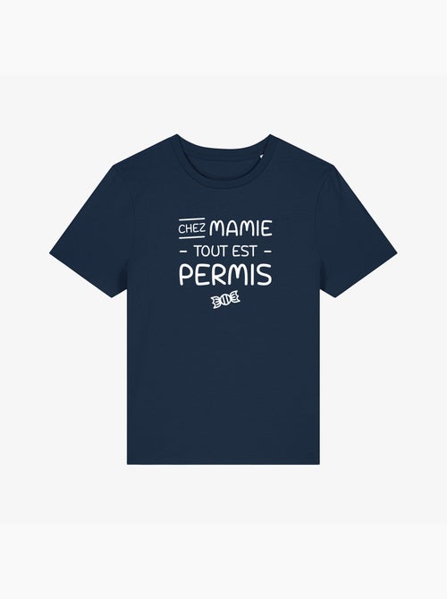 T-shirt Femme - CHEZ MAMIE TOUT EST PERMIS - Kiabi T-shirt Femme - CHEZ MAMIE TOUT EST PERMIS - Kiabi
