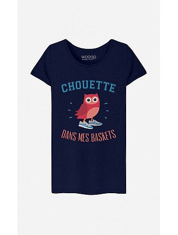 T-shirt Femme - CHOUETTE DANS MES BASKETS