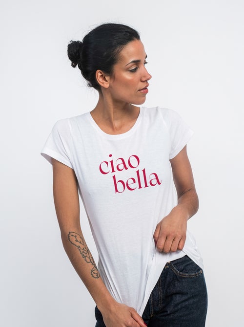 T-shirt Femme - CIAO BELLA MPT - Kiabi T-shirt Femme - CIAO BELLA MPT - Kiabi