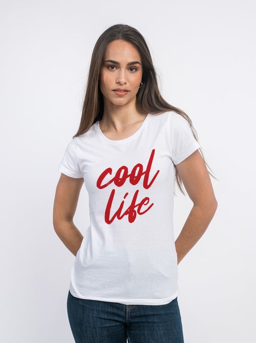T-shirt Femme - COOL LIFE WAF - Kiabi T-shirt Femme - COOL LIFE WAF - Kiabi