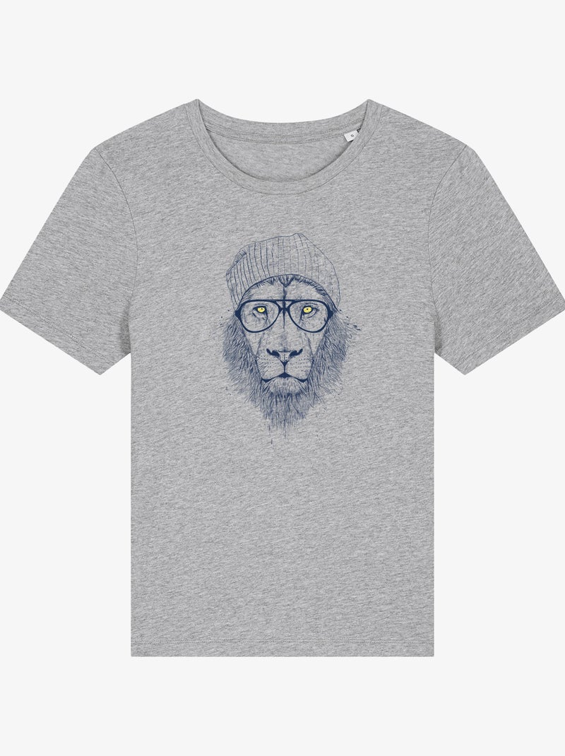 T-shirt Femme - COOL LION Gris chiné - Kiabi
