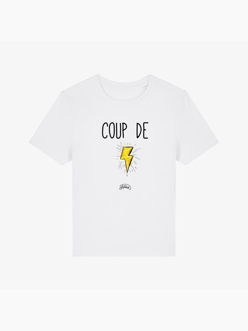 T-shirt Femme - COUP DE FOUDRE Blanc - Kiabi